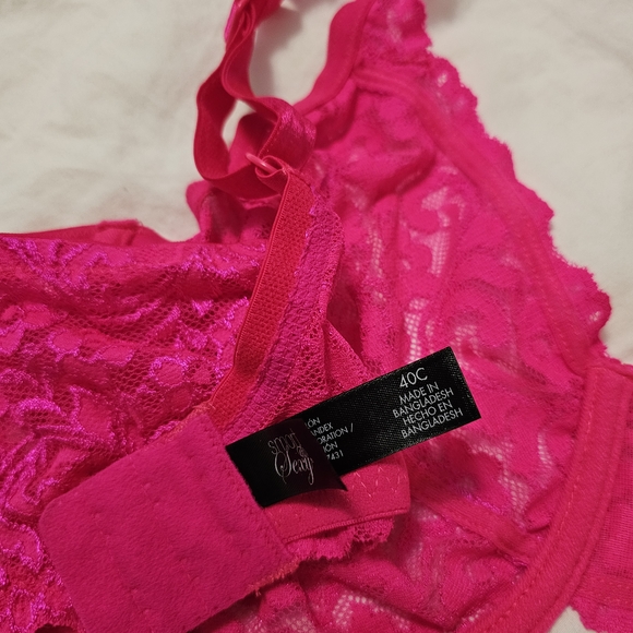 Pink Floral Lace‎ Underwire Bra - Picture 5 of 5